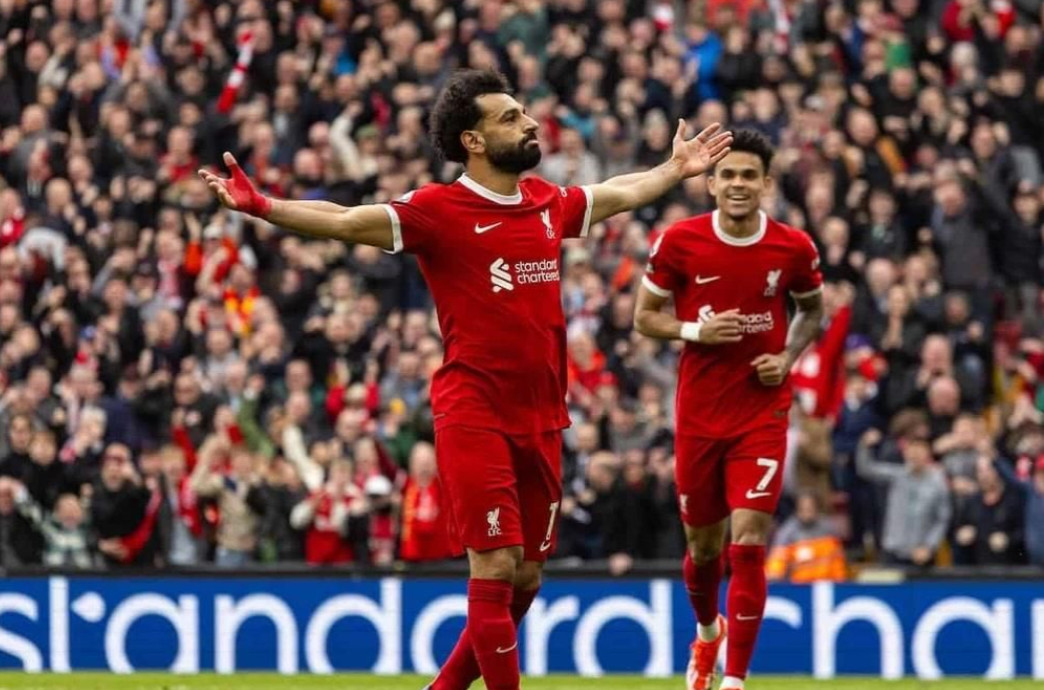 Salah góp công đưa Liverpool trở lại ngôi đầu Premier League. (Nguồn: Getty Images)
