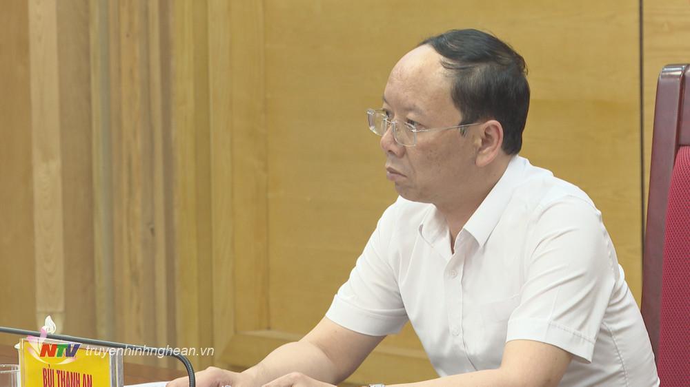 Phó Chủ tịch UBND tỉnh Bùi Thanh An chủ trì tại điểm cầu Nghệ An.