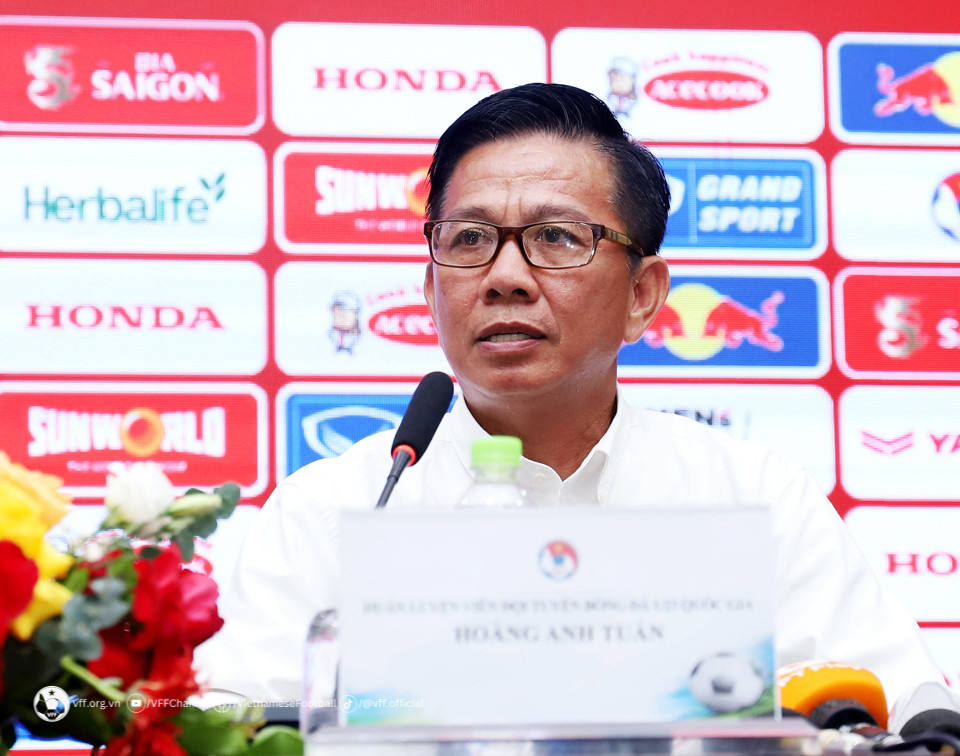 HLV Hoàng Anh Tuấn một lần nữa bén duyên cùng U23 Việt Nam. Ảnh: VFF