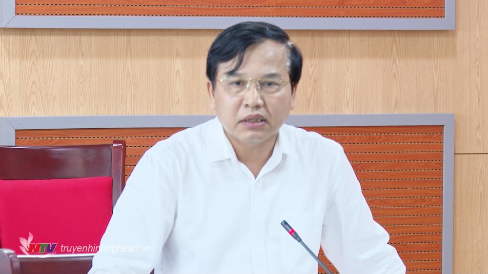 Ông Nguyễn Như Khôi - Phó Chủ tịch HĐND tỉnh phát biểu tại cuộc họp.