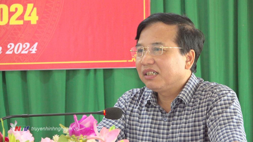 Đồng chí Nguyễn Như Khôi, Phó Chủ tịch HĐND tỉnh phát biểu tại buổi sinh hoạt.