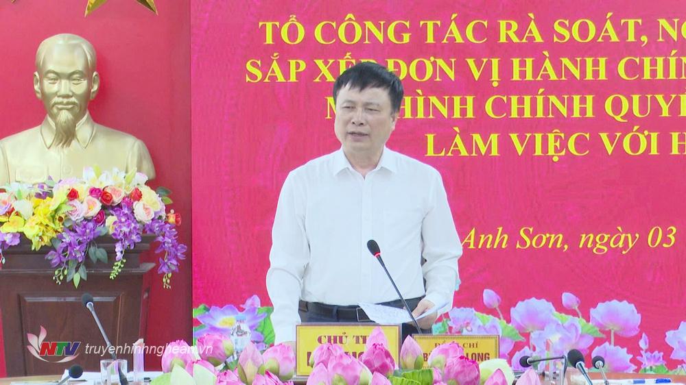 Phó Chủ tịch UBND tỉnh Bùi Đình Long phát biểu kết luận.