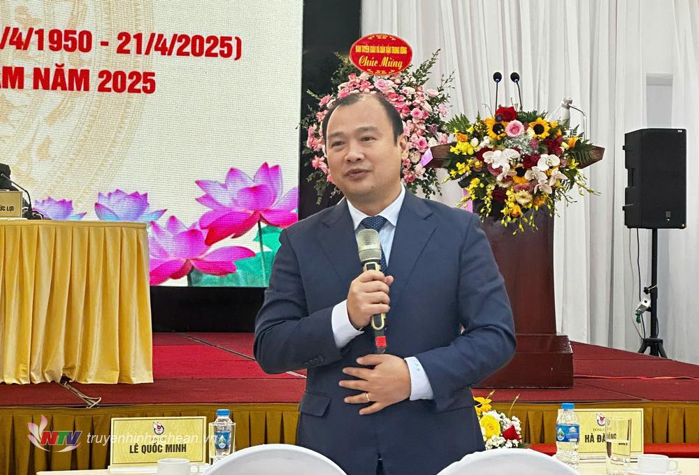 Thứ trưởng Bộ Văn hóa - Thể thao và Du lịch Lê Hải Bình phát biểu tại Hội nghị.