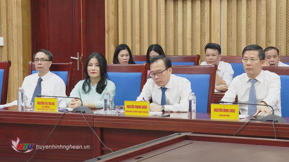 Lãnh đạo các Ban Viện Hàn lâm Khoa học Xã hội Việt Nam dự buổi lễ.