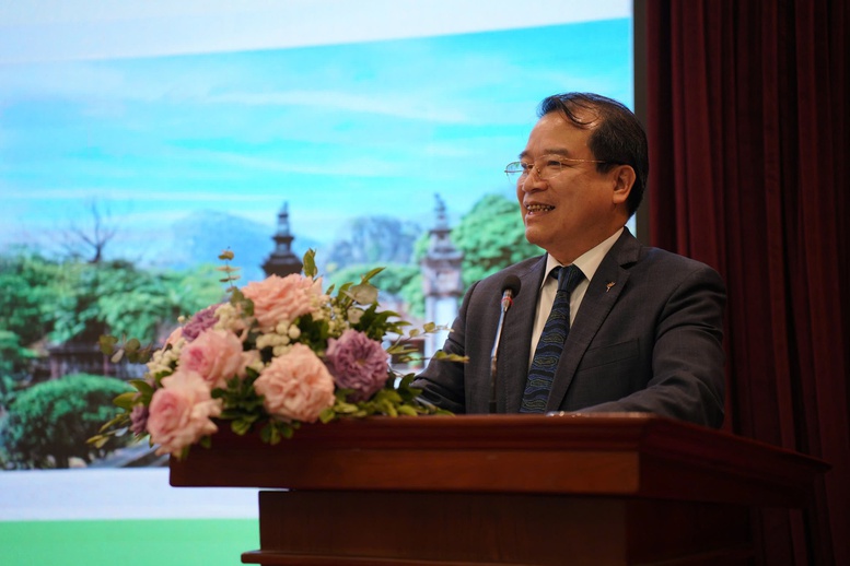 Phó Cục trưởng Cục Du lịch Quốc gia Việt Nam Hà Văn Siêu phát biểu tại Hội nghị. Ảnh: VGP/Minh Thư