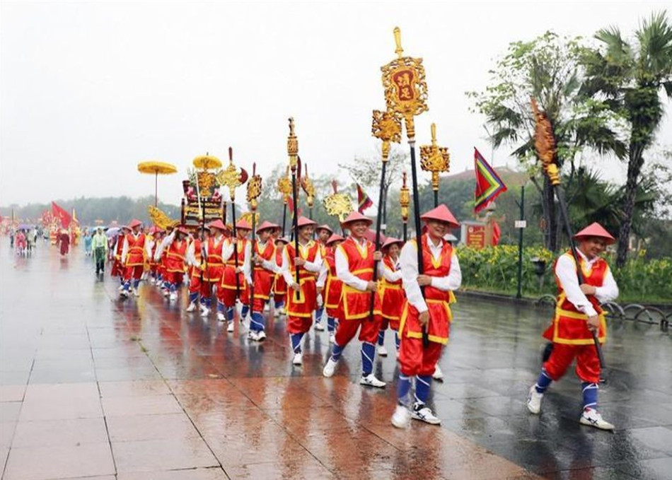 Khu vực Việt Trì, Phú Thọ có thể xảy ra mưa vào Lễ Giỗ Tổ Hùng Vương. Ảnh: TTXVN