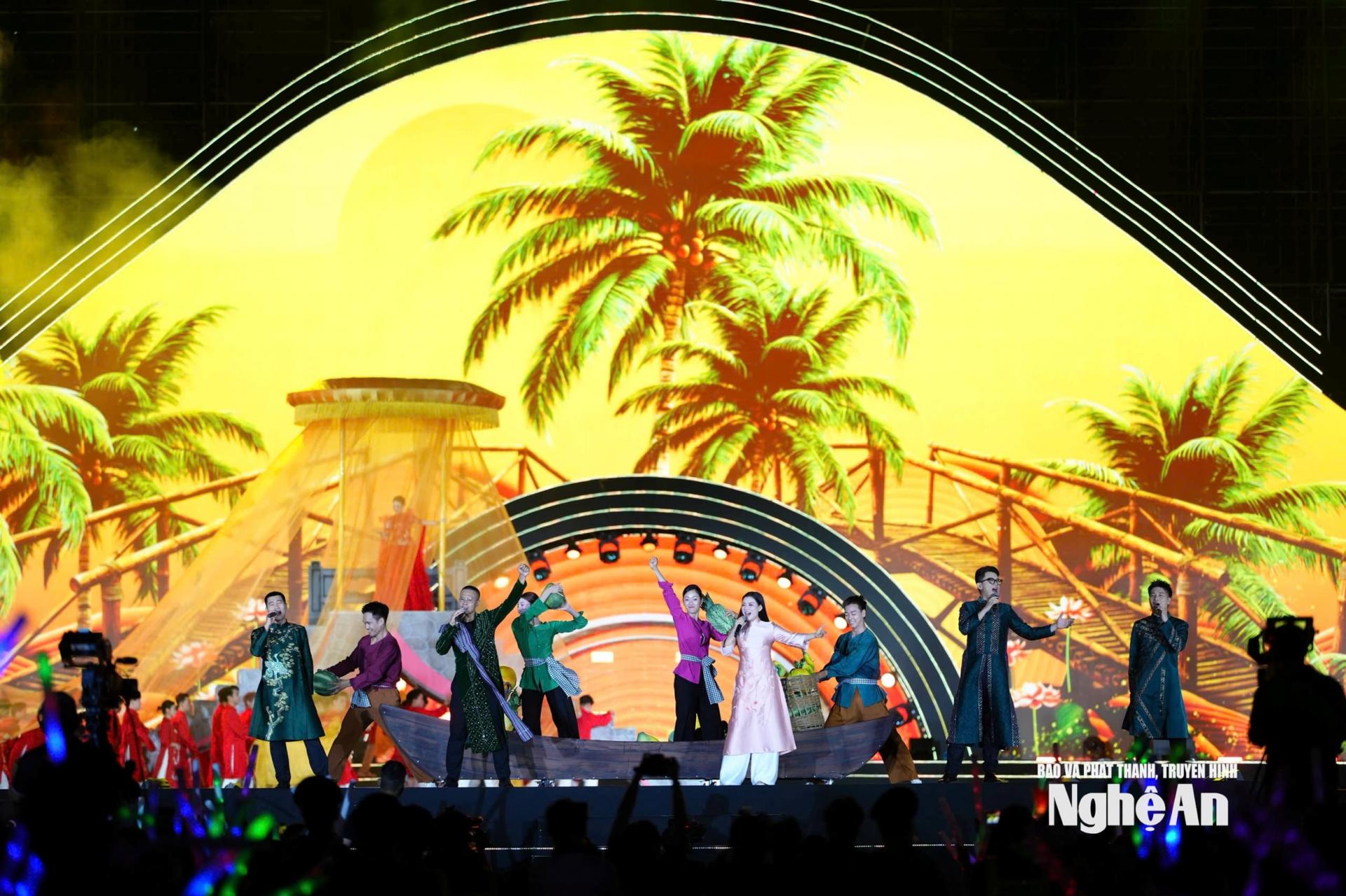 Một tiết mục trong chương trình nghệ thuật “Thanh âm kỷ nguyên mới”. Ảnh: P.V