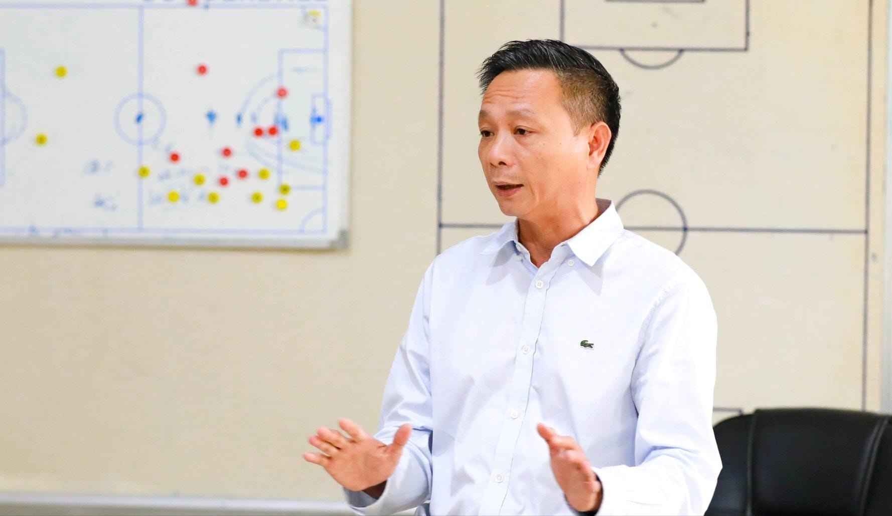 Ông Hồ Lê Đức - Tổng Giám đốc Câu lạc bộ Sông Lam Nghệ An. Ảnh tư liệu