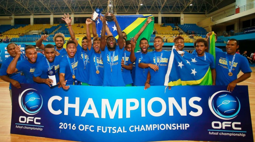 Futsal của đảo quốc Solomon rất hay vô địch khu vực châu Đại dương. Ảnh: AFC