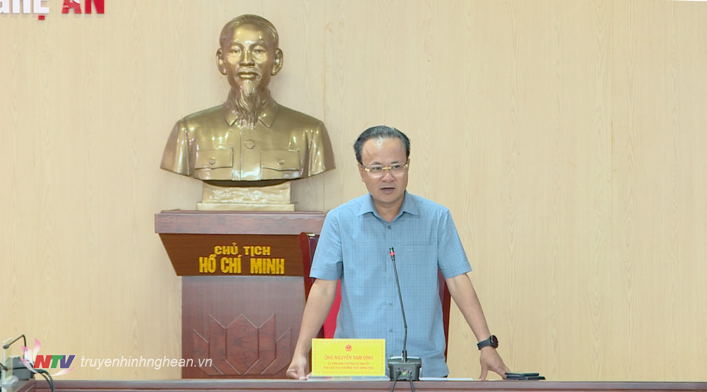 Đồng chí Nguyễn Nam Đình - Uỷ viên Ban Thường vụ Tỉnh uỷ, Phó Chủ tịch Thường trực HĐND tỉnh kết luận tại phiên họp. 