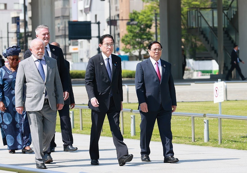 Thủ tướng Phạm Minh Chính thăm Công viên Tưởng niệm Hòa Bình Hiroshima
