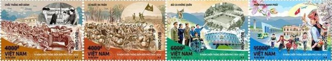 Bộ tem Kỷ niệm 70 năm Chiến thắng Điện Biên Phủ