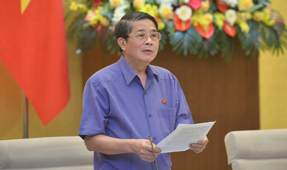 Đồng chí Nguyễn Đức Hải - Ủy viên Ban Chấp hành Trung ương Đảng, Phó Chủ tịch Quốc hội phát biểu kết luận.