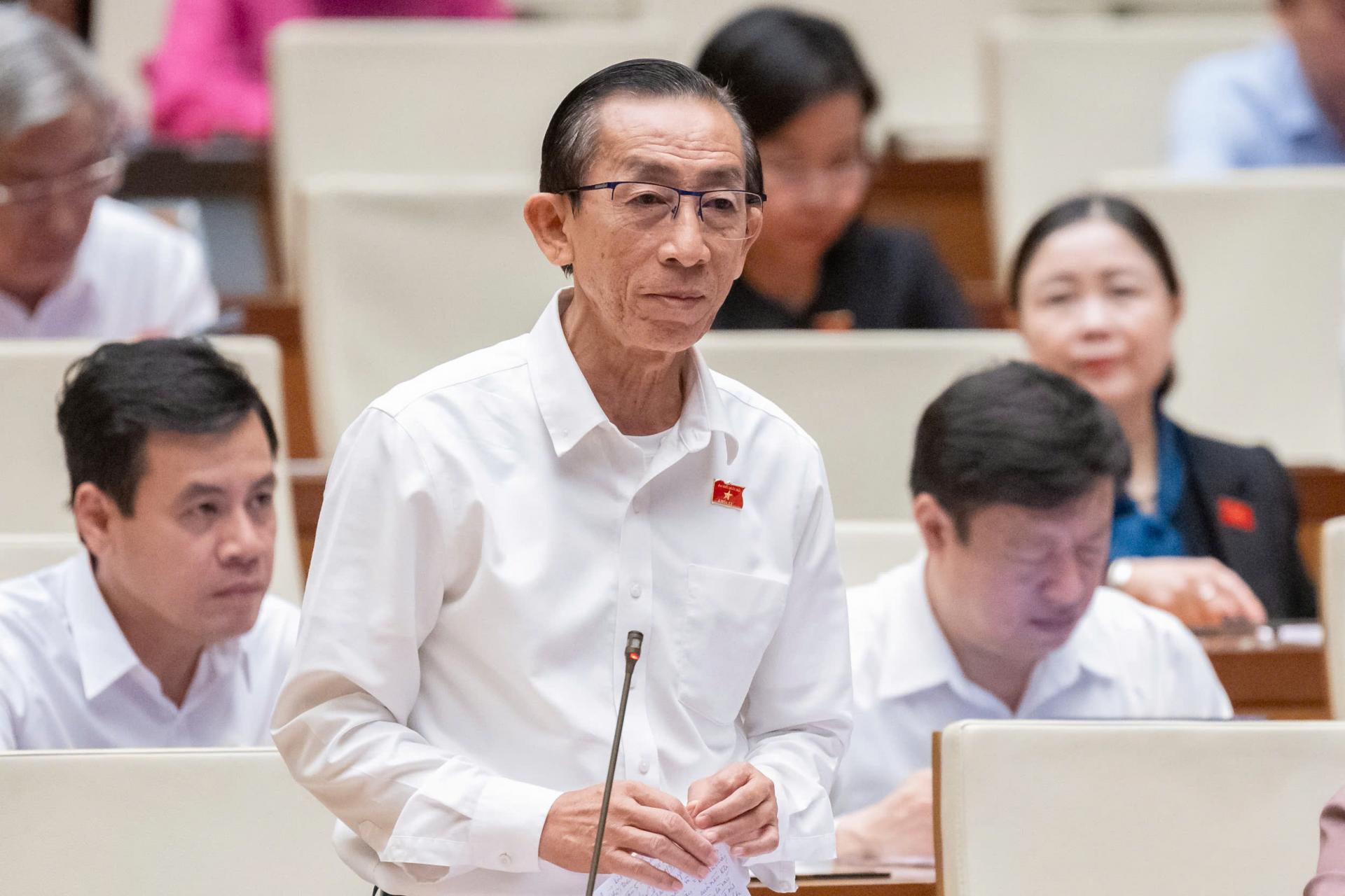 Đại biểu Trần Hoàng Ngân - Đoàn ĐBQH TP. Hồ Chí Minh phát biểu.