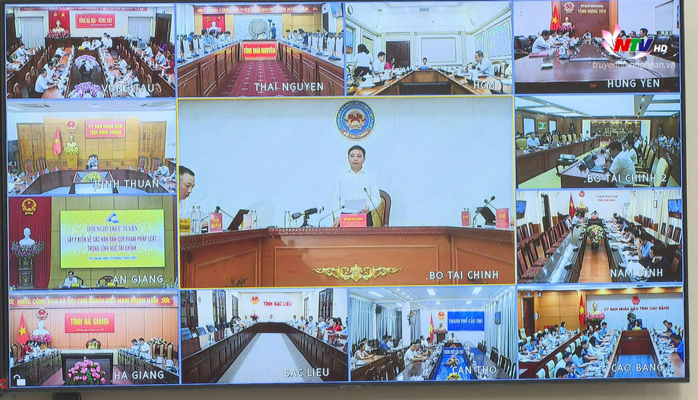 Các điểm cầu hội nghị.