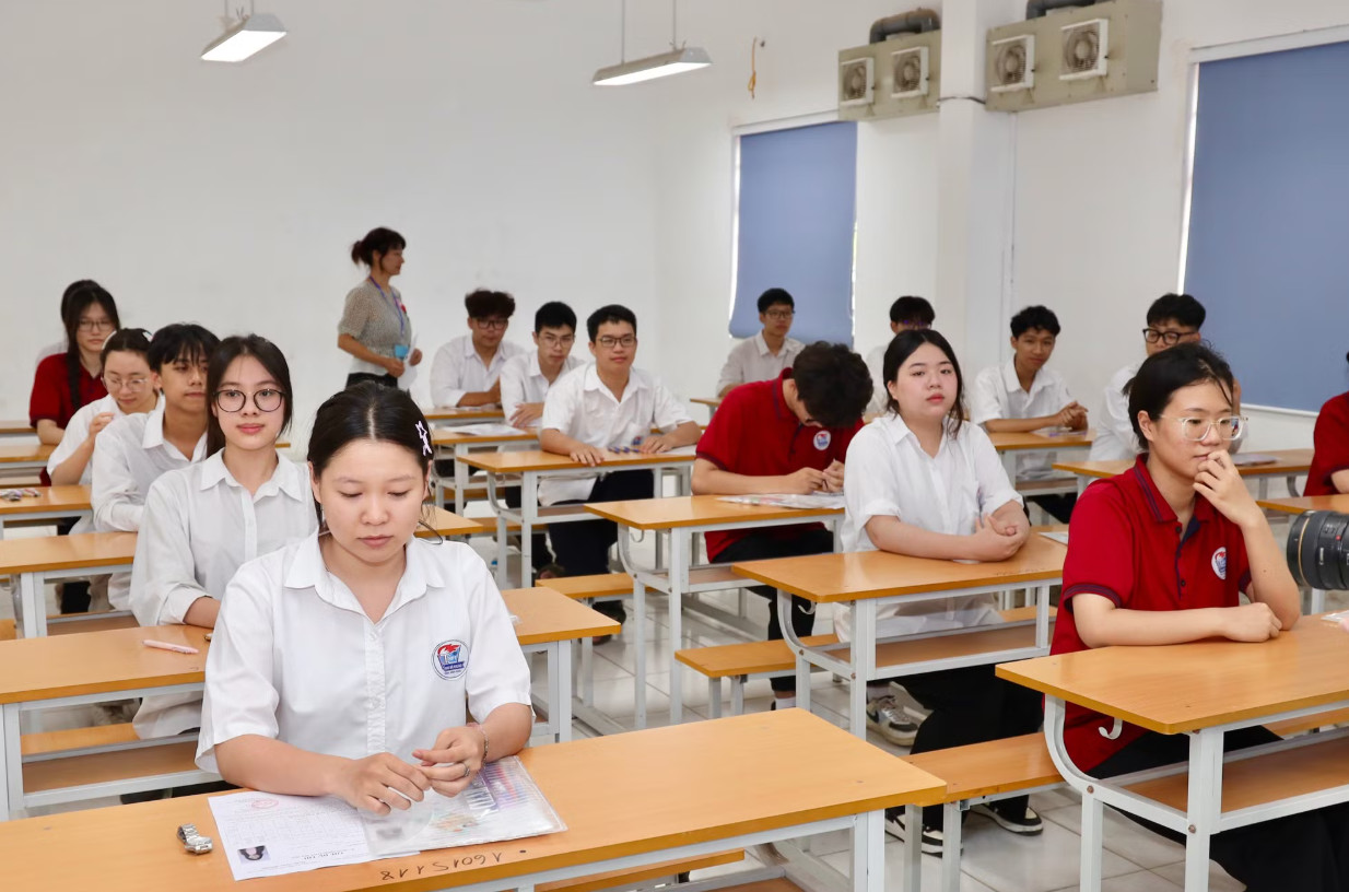 Thí sinh dự kỳ thi tốt nghiệp năm 2025 (ảnh: Hà Linh)