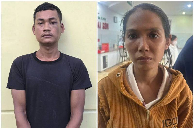 Danh Chơn và Nguyễn Thị Thanh Trúc bị bắt giữ.