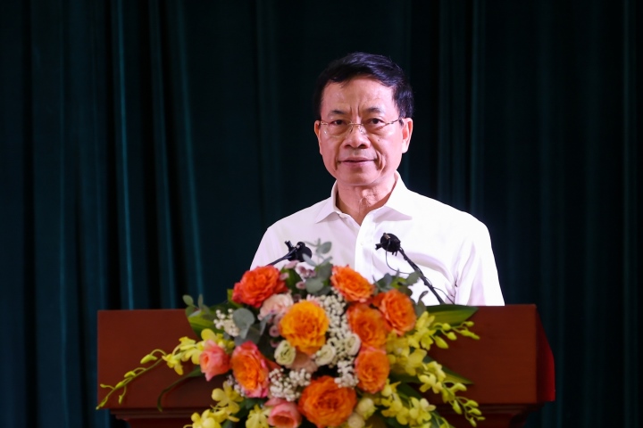 Bộ trưởng Thông tin và Truyền thông Nguyễn Mạnh Hùng. (Ảnh: VGP/Nhật Bắc).