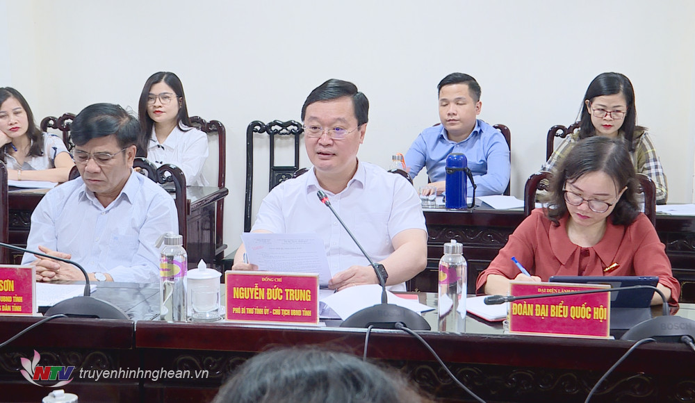 Chủ tịch UBND tỉnh Nguyễn Đức Trung phát biểu kết luận nội dung kiến nghị của công dân