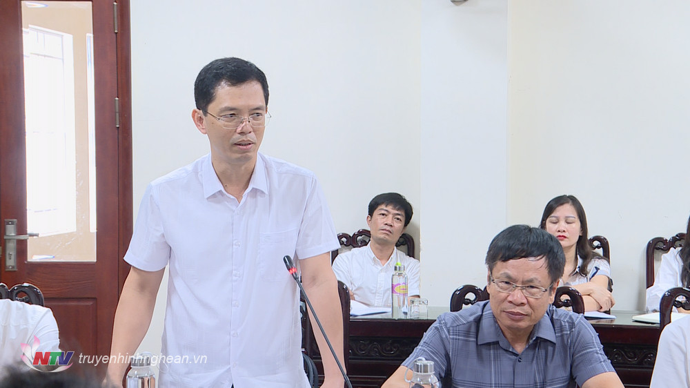 Giám đốc Sở Tài chính Trịnh Thanh Hải phát biểu tại buổi tiếp công dân.