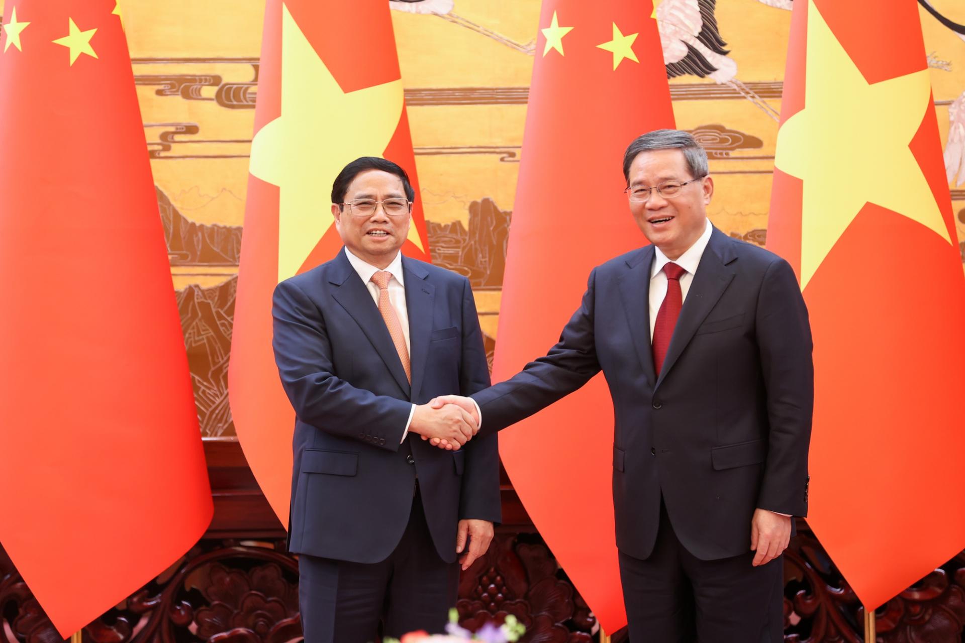Thủ tướng Lý Cường nhấn mạnh Trung Quốc luôn coi Việt Nam là hướng ưu tiên trong tổng thể chính sách ngoại giao láng giềng