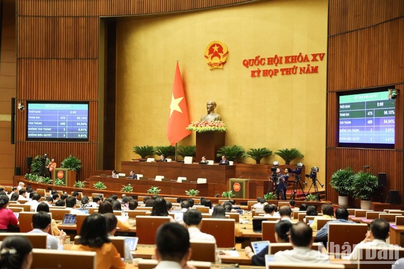 Quốc hội biểu quyết thông qua Luật Phòng thủ dân sự.