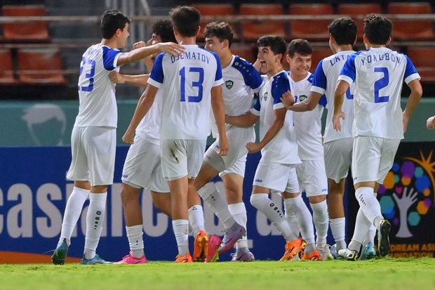 U17 Uzbekistan vào bán kết giải U17 châu Á 2023. (Nguồn: AFC)