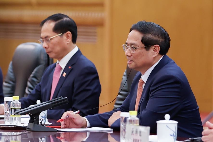 Thủ tướng khẳng định, phát triển quan hệ ổn định, bền vững, lâu dài với Trung Quốc là chủ trương nhất quán, yêu cầu khách quan, lựa chọn chiến lược, ưu tiên hàng đầu trong đường lối đối ngoại độc lập tự chủ, đa phương hóa, đa dạng hóa của Việt Nam.
