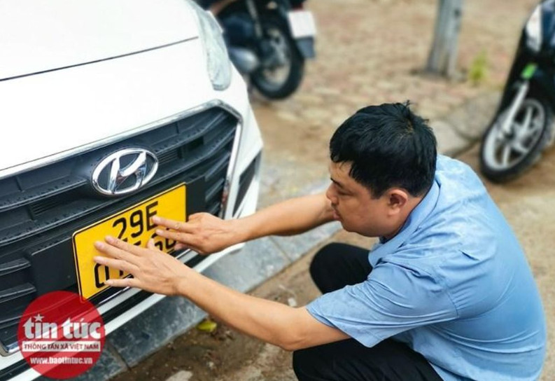 Không bắt buộc đổi biển số sau sắp xếp đơn vị hành chính. Ảnh minh họa: baotintuc.vn