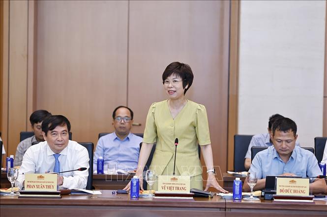 Tổng giám đốc Thông tấn xã Việt Nam Vũ Việt Trang phát biểu. 