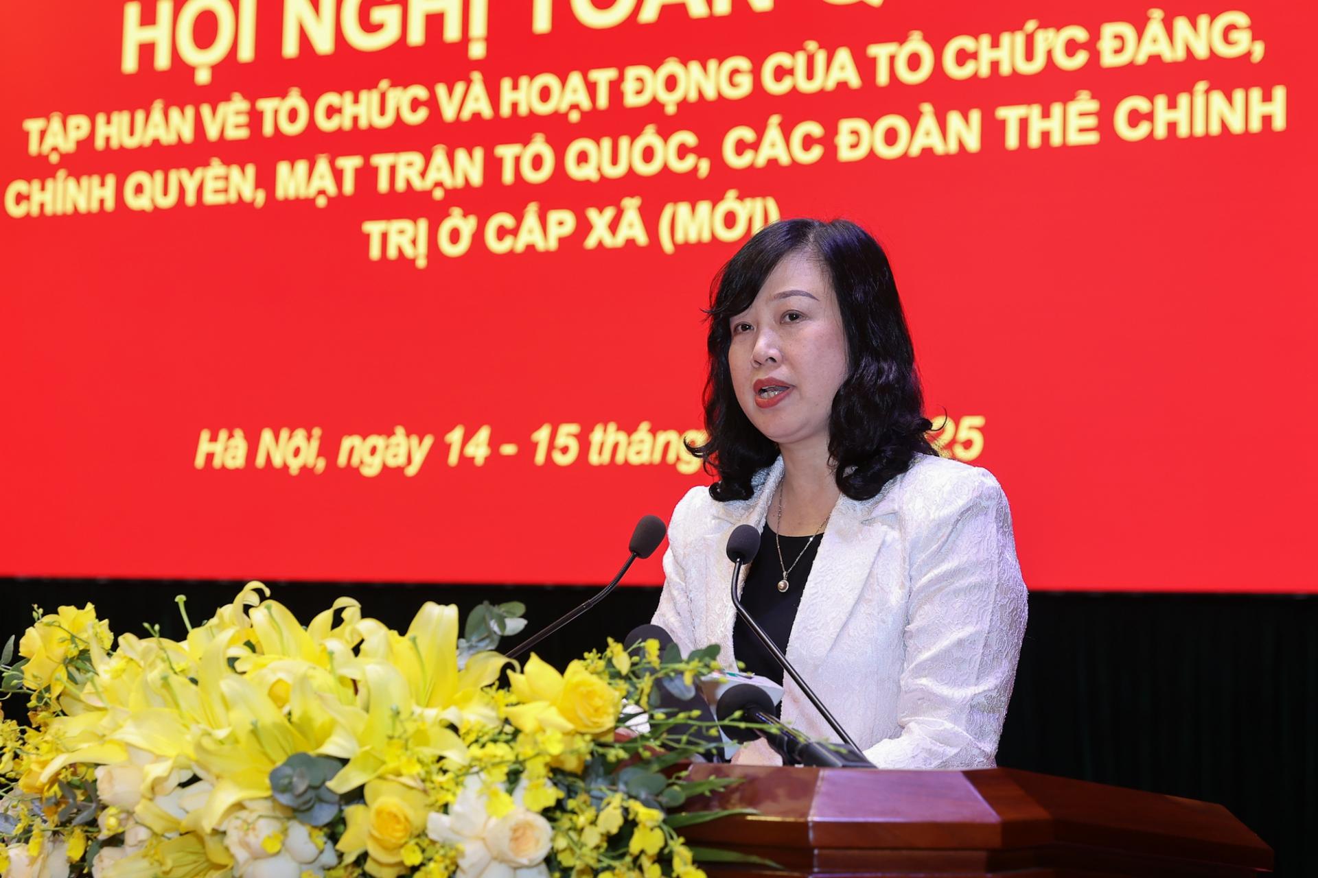 Bộ trưởng Bộ Bộ Y tế Đào Hồng Lan phát biểu tại Hội nghị.