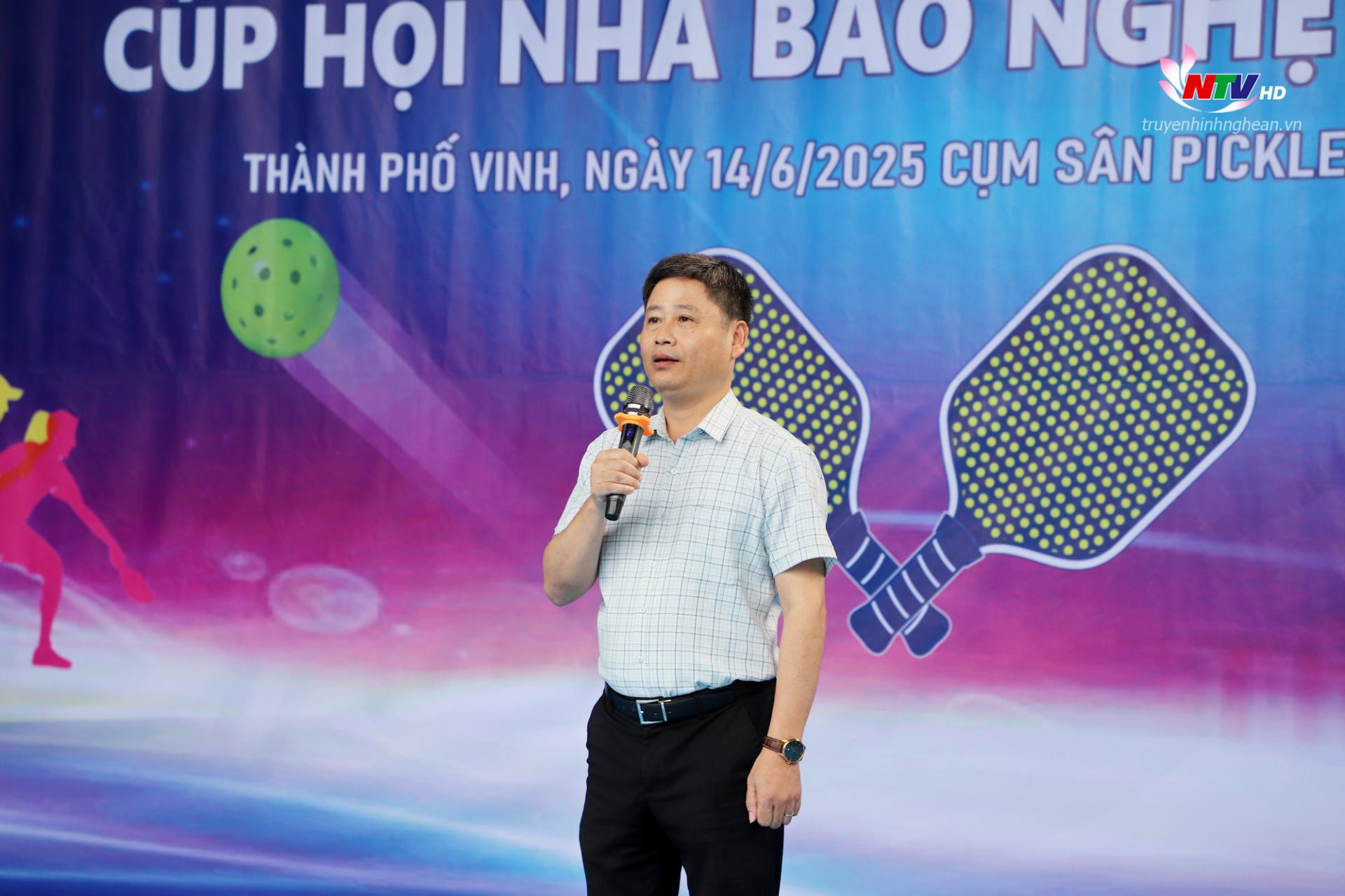 Đồng chí Trần Minh Ngọc - Giám đốc Đài PT-TH Nghệ An, Chủ tịch Hội Nhà báo Nghệ An, Trưởng Ban tổ chức giải