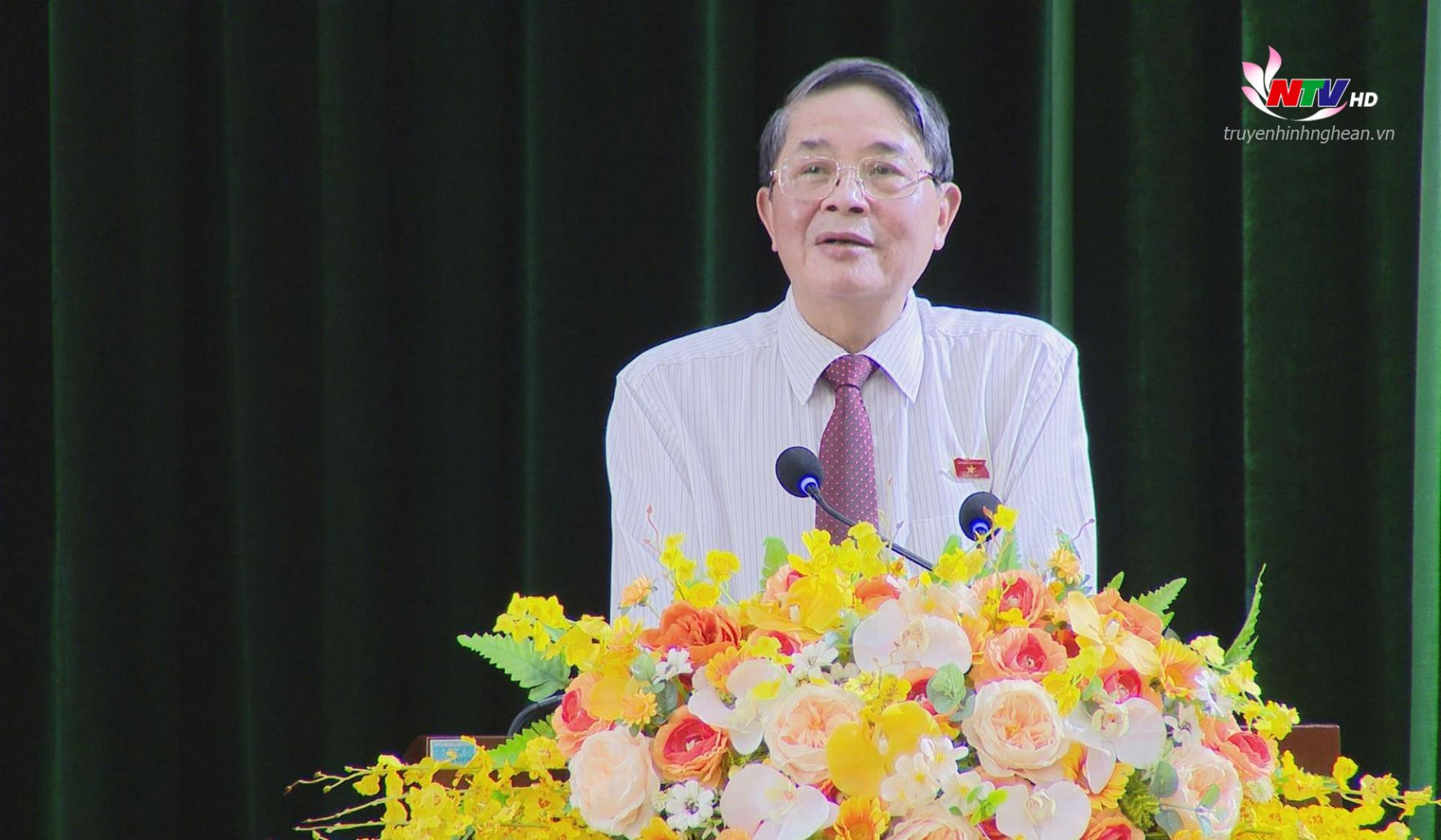 Phó Chủ tịch Quốc hội Nguyễn Đức Hải phát biểu tại cuộc làm việc.