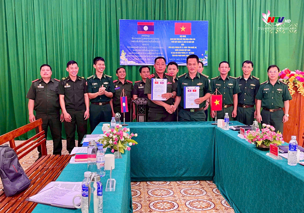 Ký biên bản ghi nhận kết quả của công tác tuần tra, quản lý, bảo vệ biên giới.