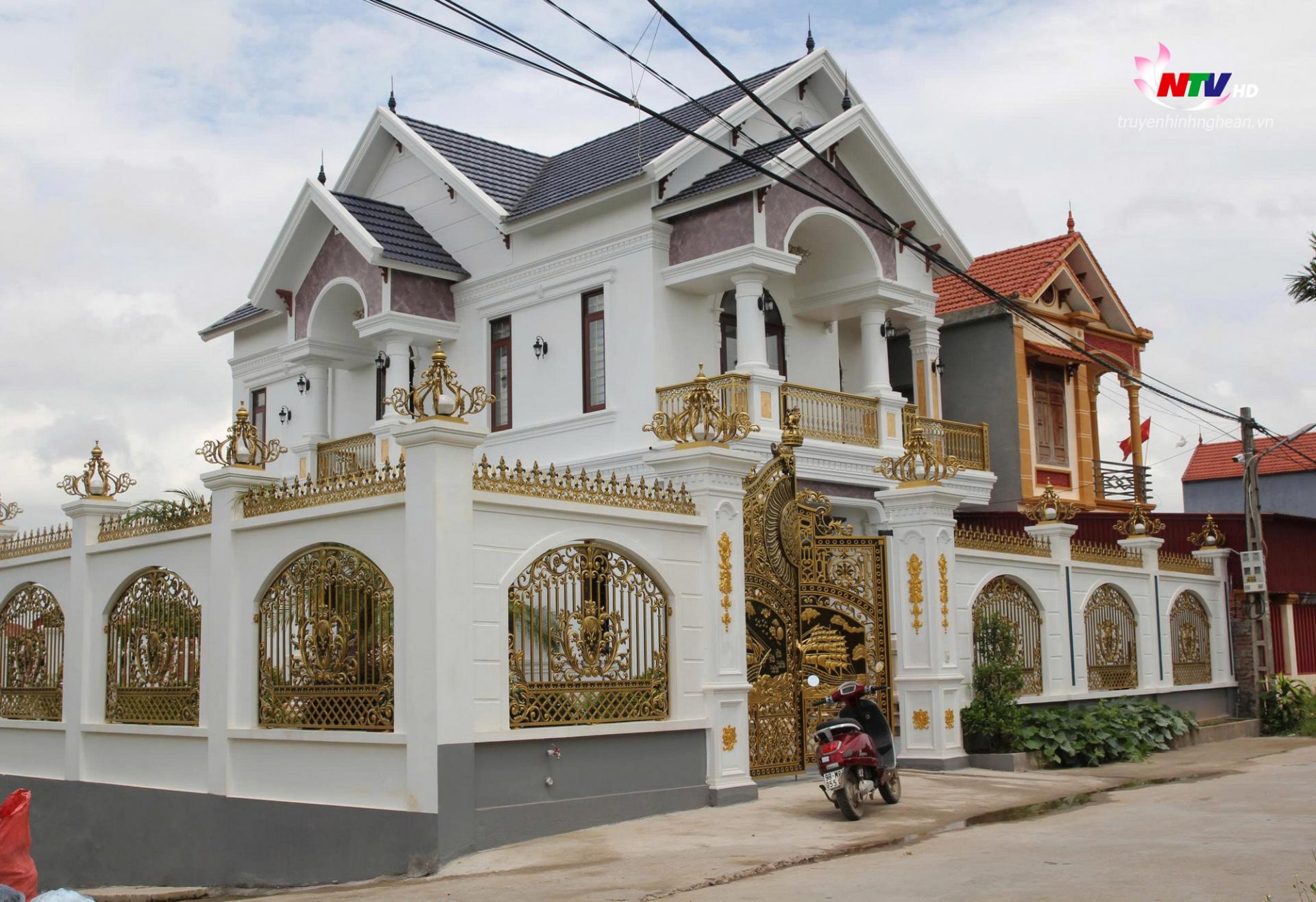 Căn nhà của một trong những đối tượng cầm đầu băng nhóm lừa đảo tại tỉnh Bắc Ninh.