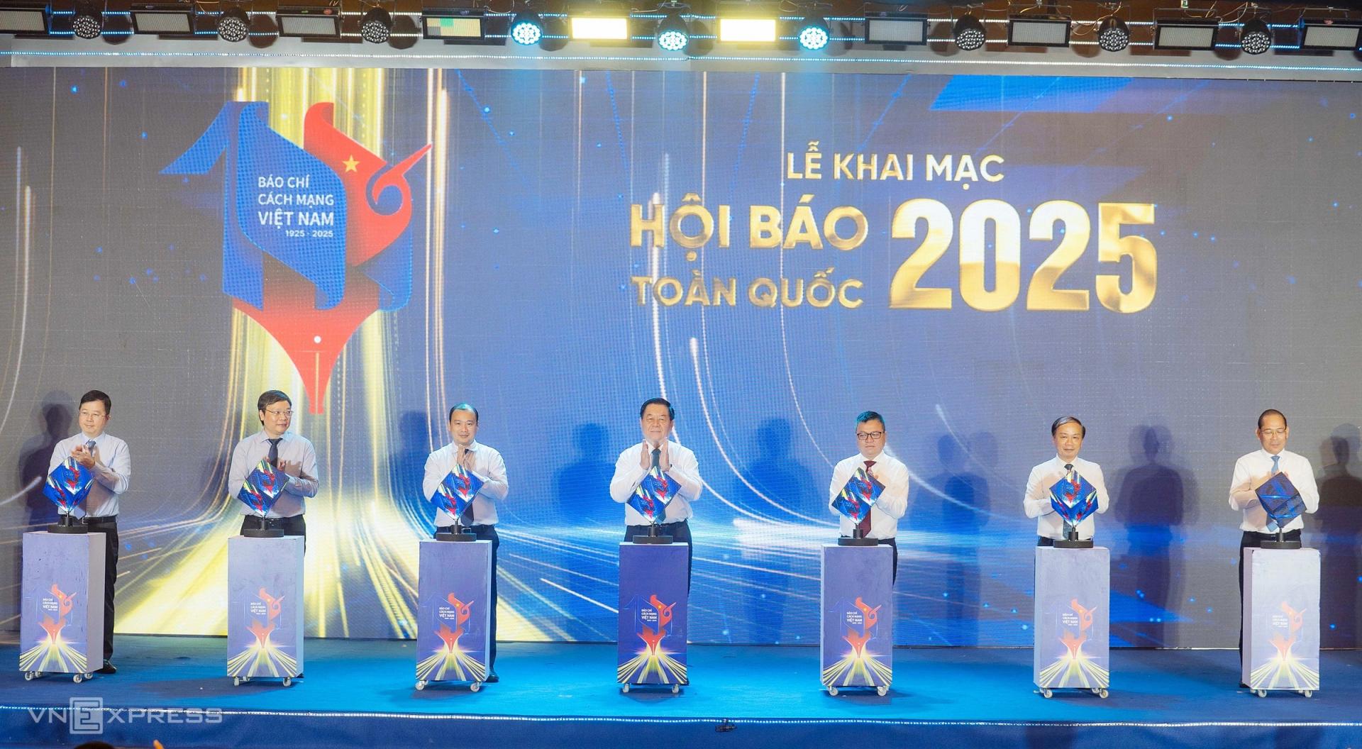 Hội báo toàn quốc 2025 khai mạc sáng 19/6 tại Trung tâm Hội nghị quốc gia, đường Phạm Hùng, quận Nam Từ Liêm, Hà Nội.