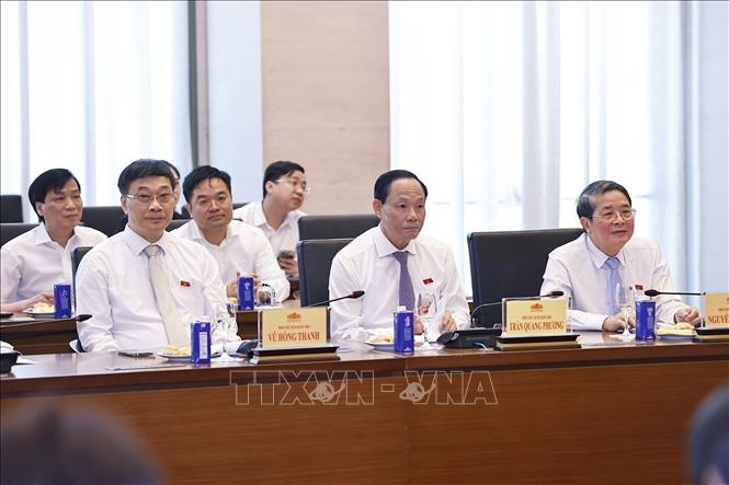 Các Phó Chủ tịch Quốc hội dự gặp mặt. 