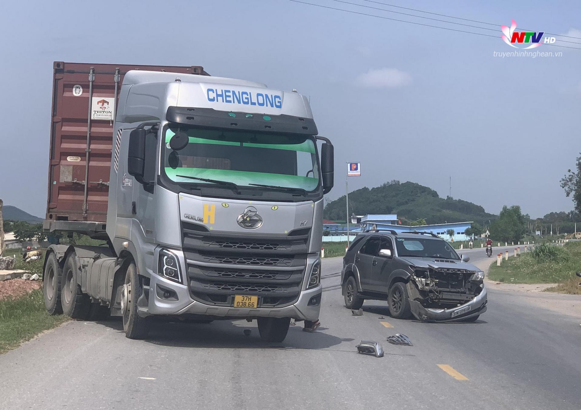 Hiện trường vụ tai nạn.