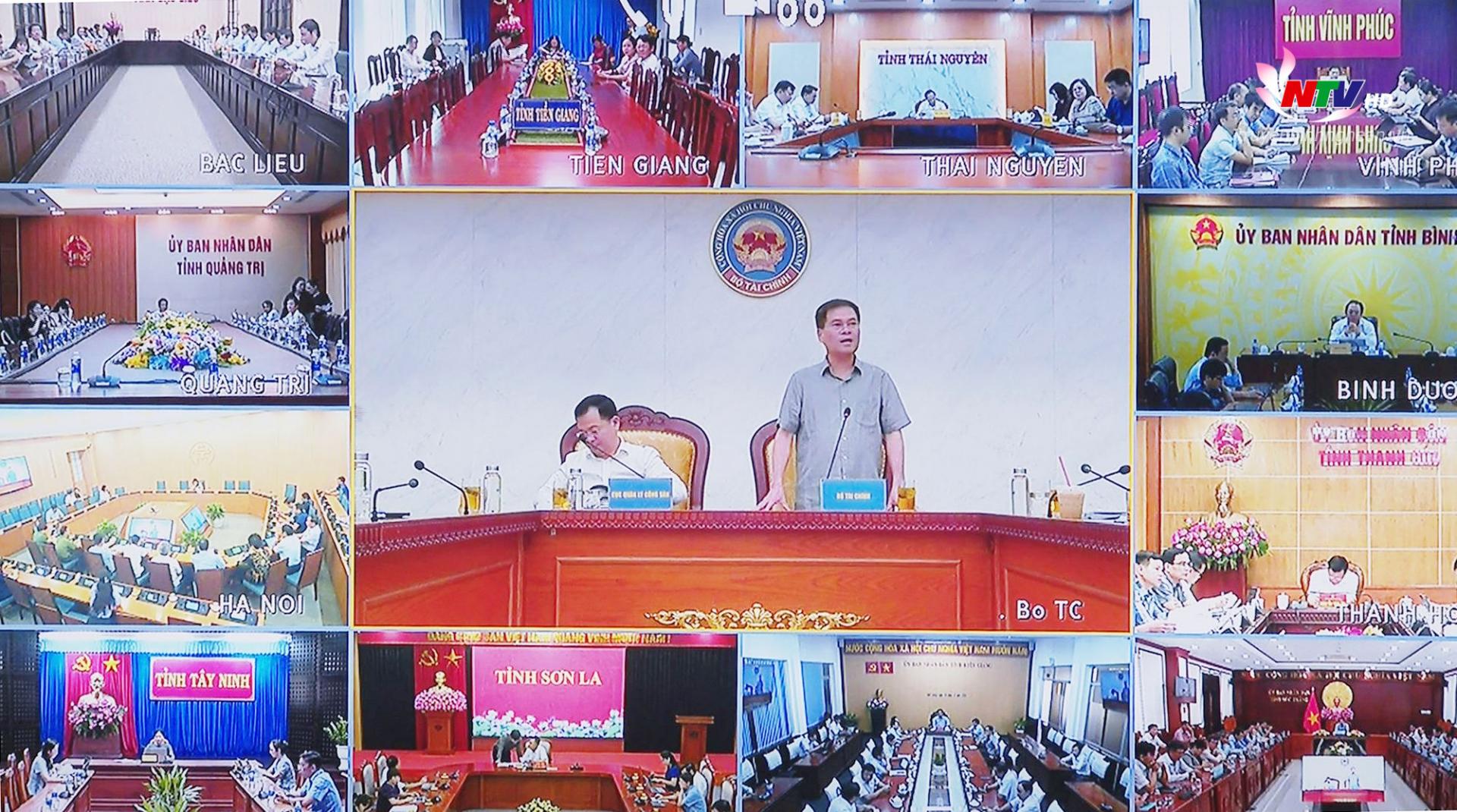 Các điểm cầu của hội nghị. Ảnh chụp toàn màn hình