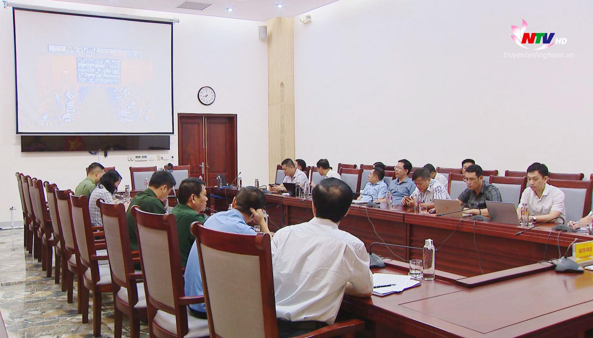 Toàn cảnh hội nghị tại điểm cầu Nghệ An.