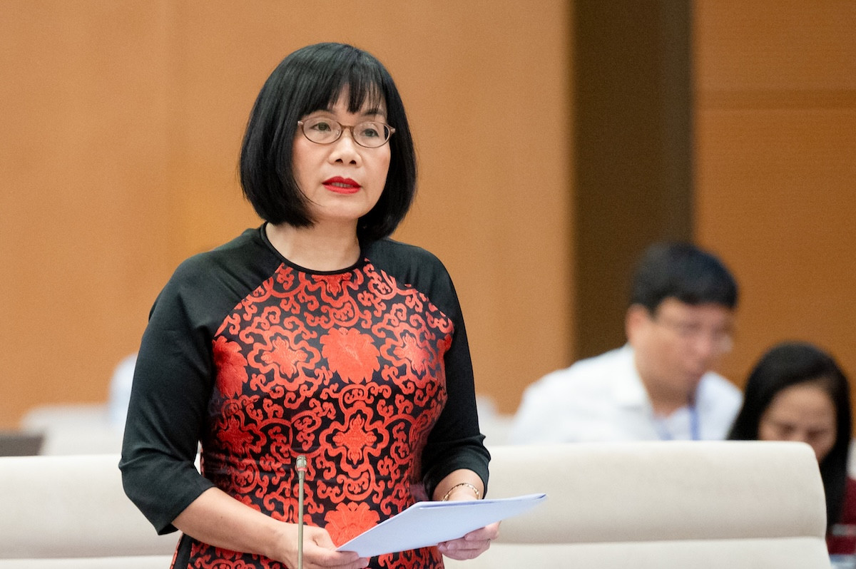 Thứ trưởng Tư pháp Đặng Hoàng Oanh. Ảnh: Quốc hội