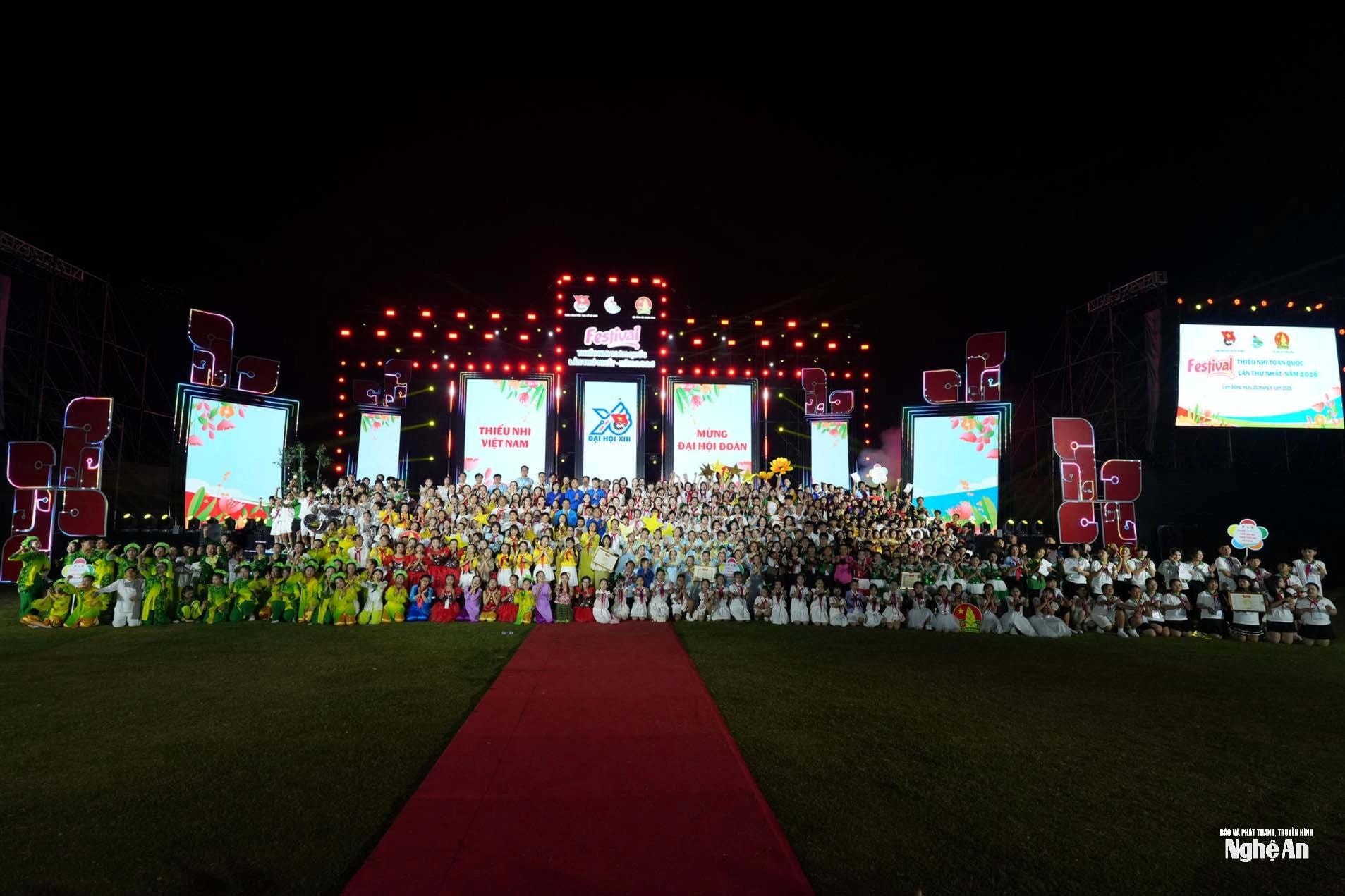 Festival Thiếu nhi toàn quốc lần I - 2026 quy tụ hơn 2.000 thiếu nhi tiêu biểu của cả nước. Nguồn ảnh: Báo Lâm Đồng