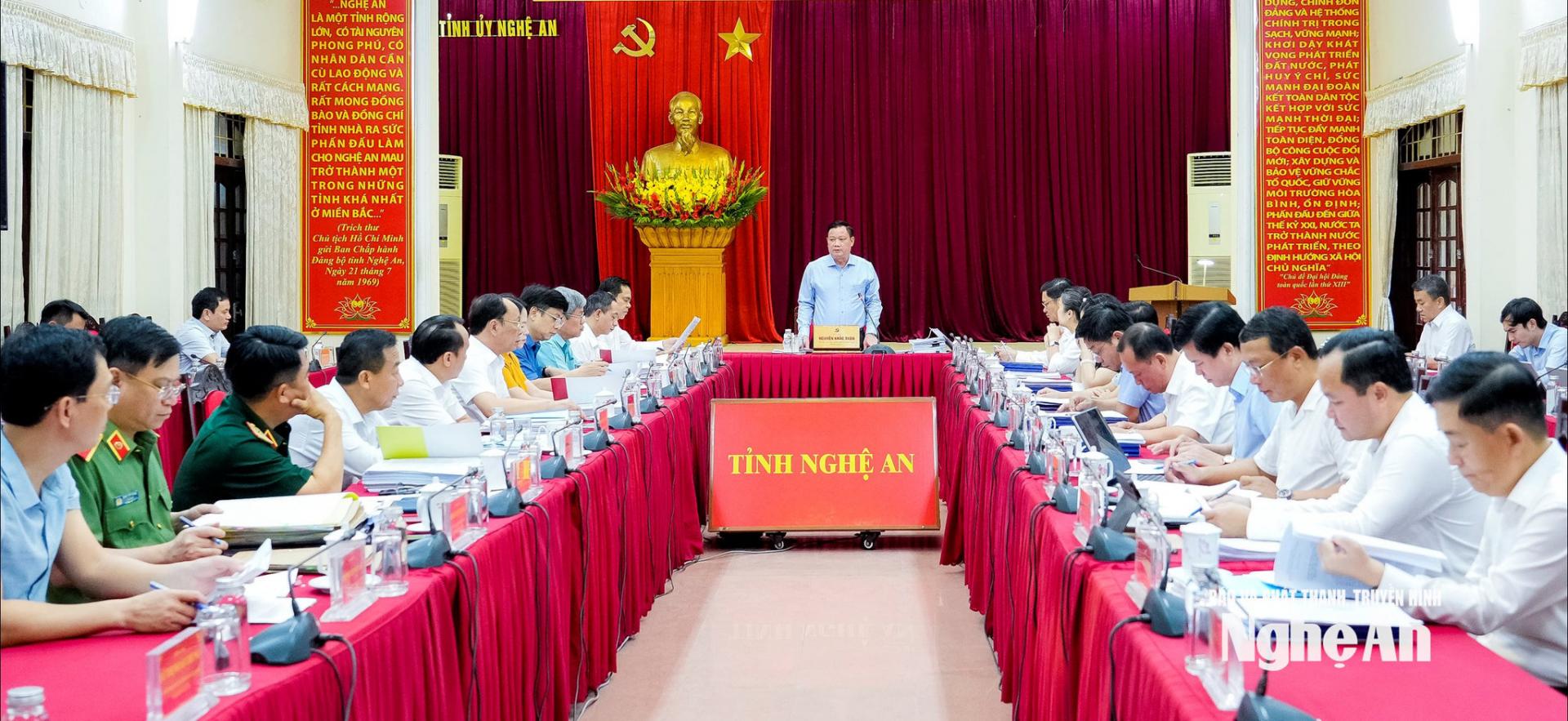 Ban Thường vụ Tỉnh ủy họp cho ý kiến về công tác xây dựng bộ chỉ số KPI về đánh giá cán bộ.