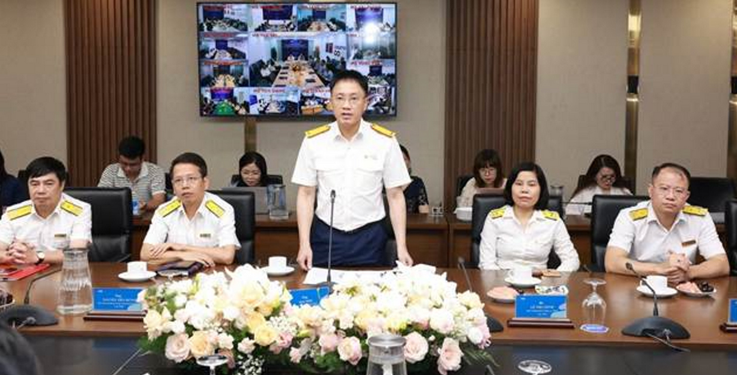 Ảnh: Ông Mai Sơn – Phó Cục trưởng Cục Thuế phát biểu tại sự kiện.