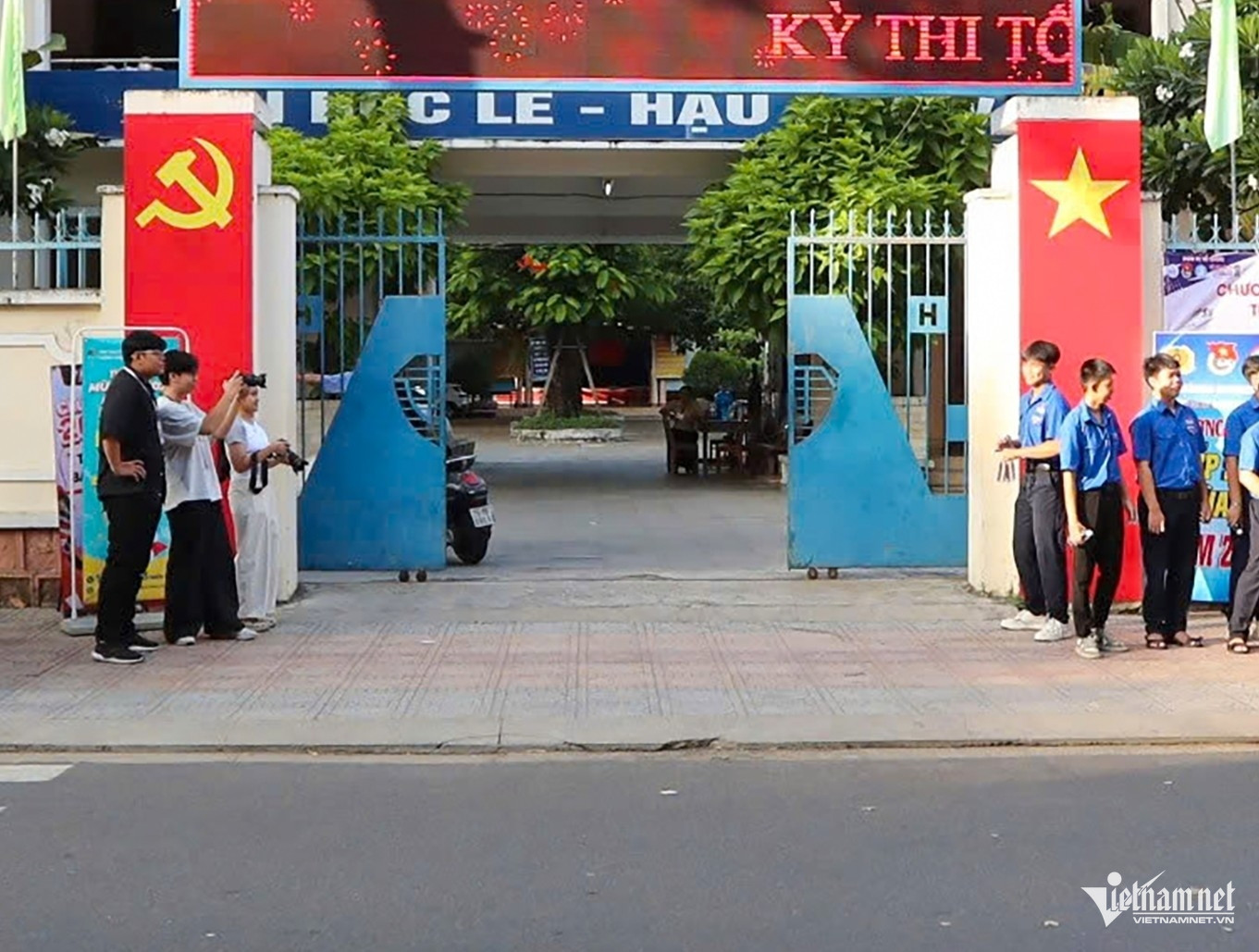 Một điểm thi tốt nghiệp THPT năm 2026 tại tỉnh Khánh Hòa. Ảnh: Xuân Ngọc 