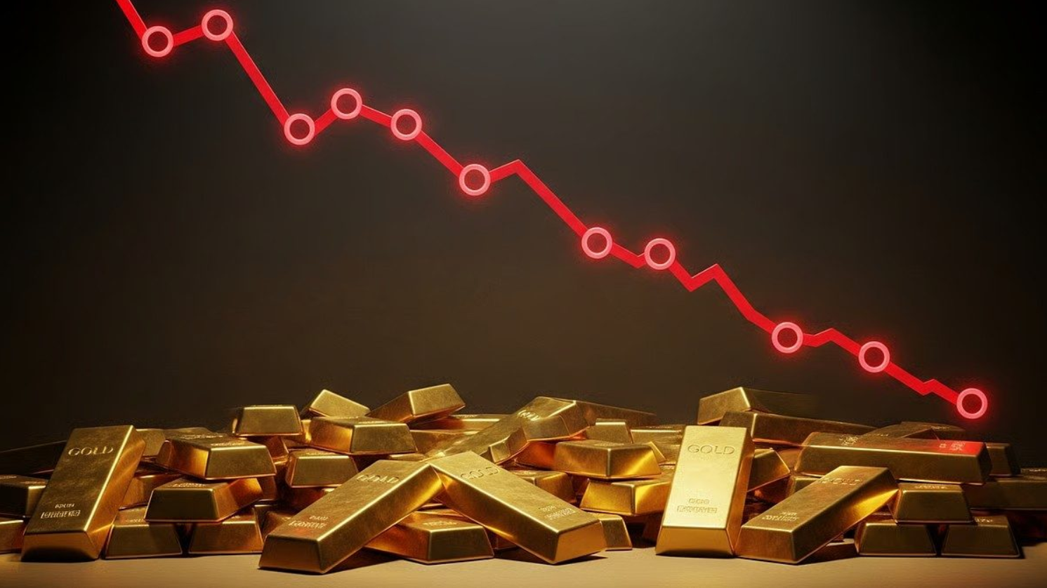 Vàng giao ngay ngày 7/6 neo ở mức 4.328 USD/ounce, mức thấp nhất kể từ tháng 3/2026. Ảnh: Samco