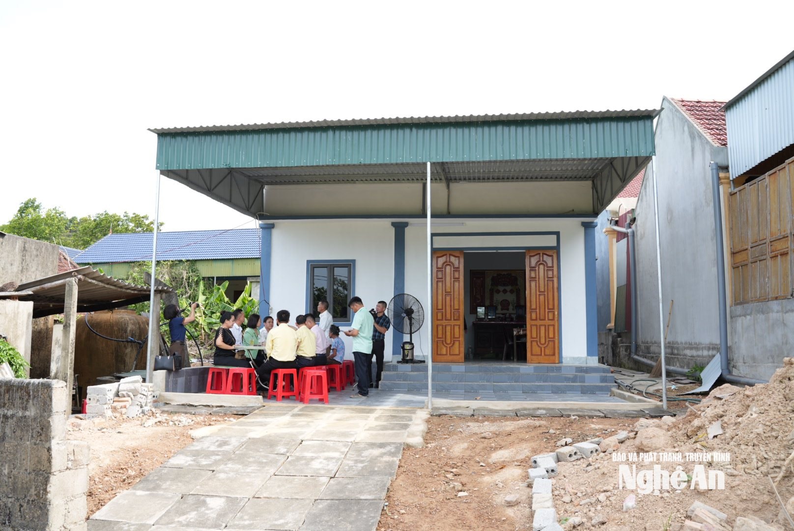 Ngôi nhà của bà Nguyễn Thị Xuân tại xóm 17, xã Thiên Nhẫn. Ảnh: Nguyễn Toàn