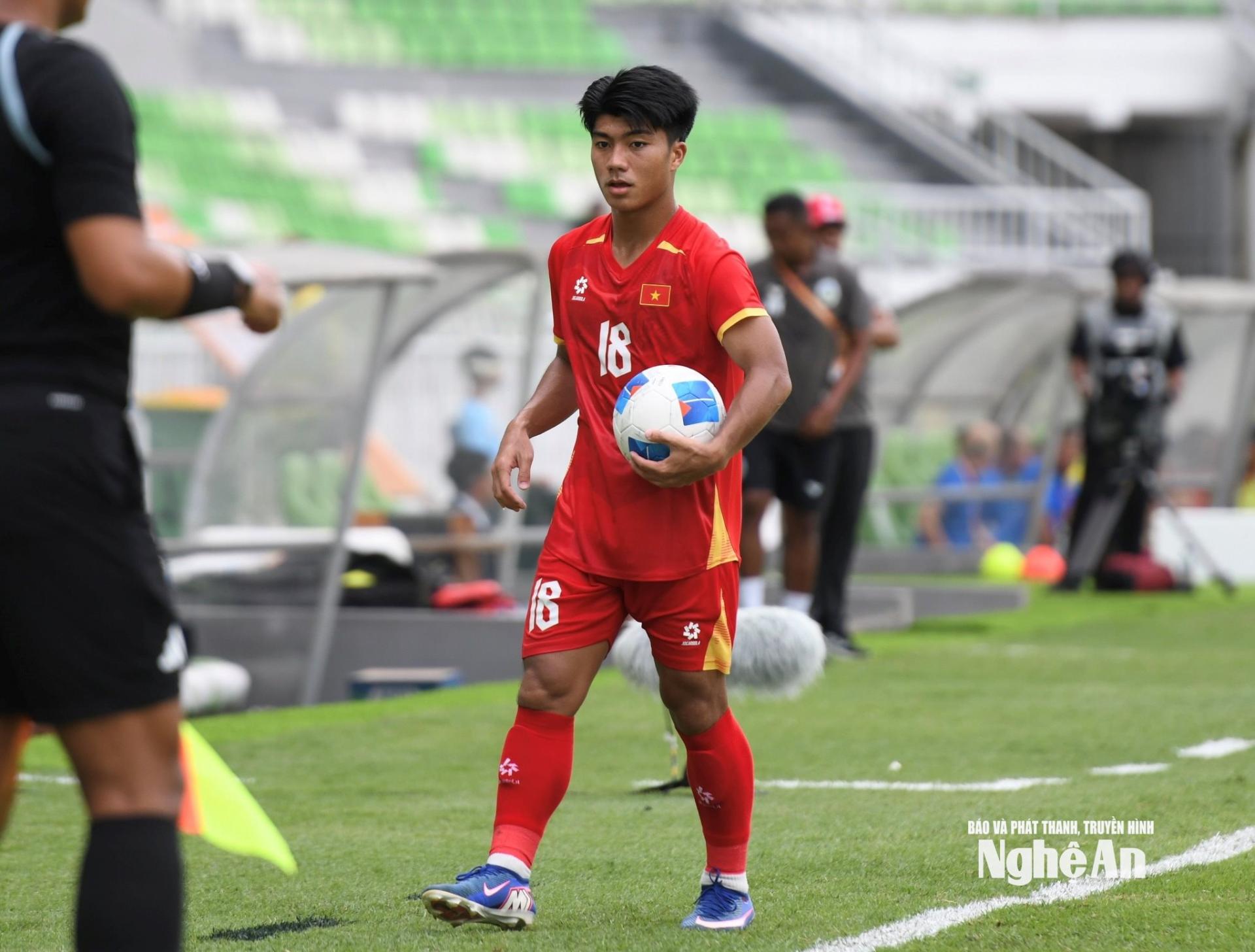 Trong trận đấu với U19 Timor Leste, Tấn Minh tiếp tục thể hiện những điểm mạnh quen thuộc. Ảnh: AFF