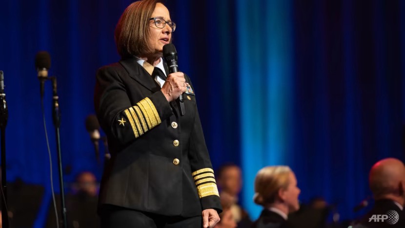 Đô đốc Lisa Franchetti - phó tư lệnh Hải quân Mỹ. Ảnh: AFP