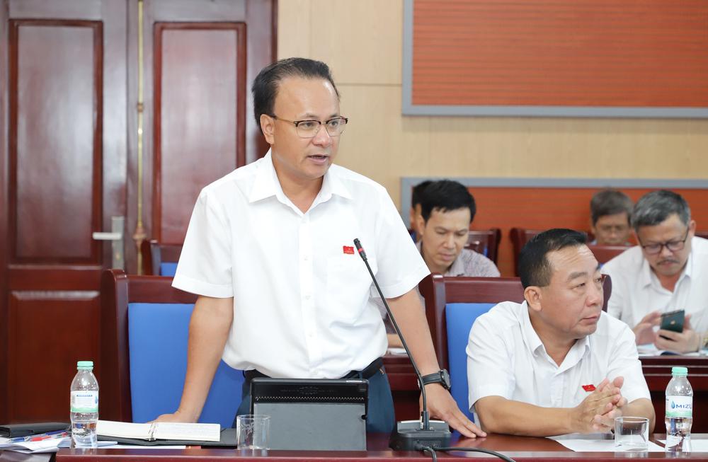 Đồng chí Nguyễn Nam Đình - Uỷ viên BTV Tỉnh uỷ, Phó Chủ tịch Thường trực HĐND tỉnh phát biểu tại buổi thảo luận.
